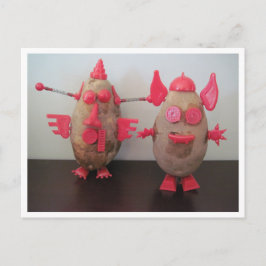 Weltraumkartoffeln Postkarte