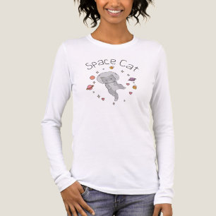 Weltraumkatze, Astronaut Katzen Tri-Blend Shirt