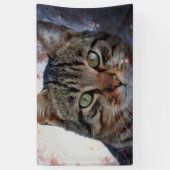 Weltraumkatze Banner (Vertikal)