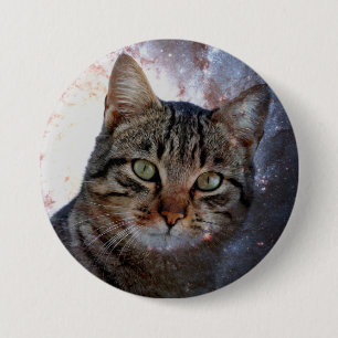 Weltraumkatze Button
