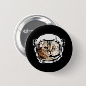 Weltraumkatze Button (Vorne & Hinten)