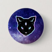 Weltraumkatze Button (Vorderseite)