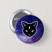 Weltraumkatze Button (Vorne & Hinten)