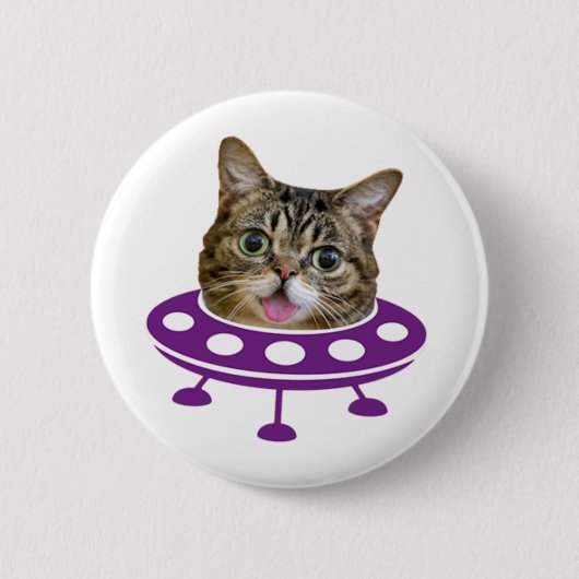 Weltraumkatze Button (Vorderseite)