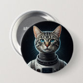 Weltraumkatze Button (Vorne & Hinten)