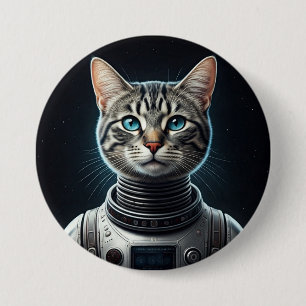 Weltraumkatze Button