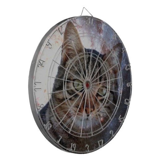 Weltraumkatze Dartscheibe (Vorderseite Links)