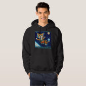 Weltraumkatze Hoodie (Vorne ganz)