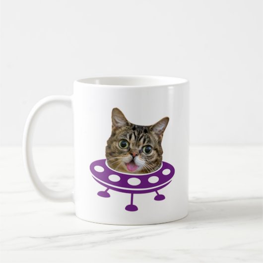 Weltraumkatze Kaffeetasse (Links)