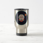 Weltraumkatze-Kaffeetasse - Kosmische Kitty-Astron Reisebecher (Mittel)