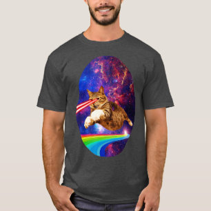 Weltraumkatze Kitty Astronaut Tierschaum Galaxie T-Shirt