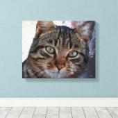 Weltraumkatze Leinwanddruck (Insitu (Holzboden))