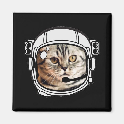 Weltraumkatze Magnet (Vorne)