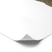 Weltraumkatze mit Saxophon Poster (Ecke)