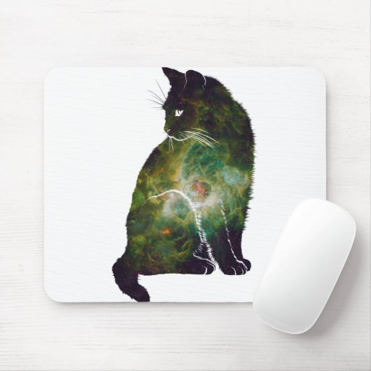 Weltraumkatze Mousepad (Mit Mouse)