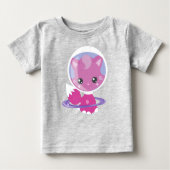 Weltraumkatze, Niedliche Katze, Weltraum, Kosmonau Baby T-shirt (Vorderseite)
