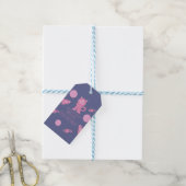 Weltraumkatze Pink Galaxy Geburtstag Geschenkanhänger (Mit Garn)