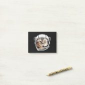 Weltraumkatze Post-it Klebezettel (Auf Schreibtisch)