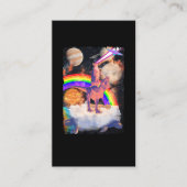 Weltraumkatze reiten Trex Turtle Planets Cosmic Visitenkarte (Vorderseite)