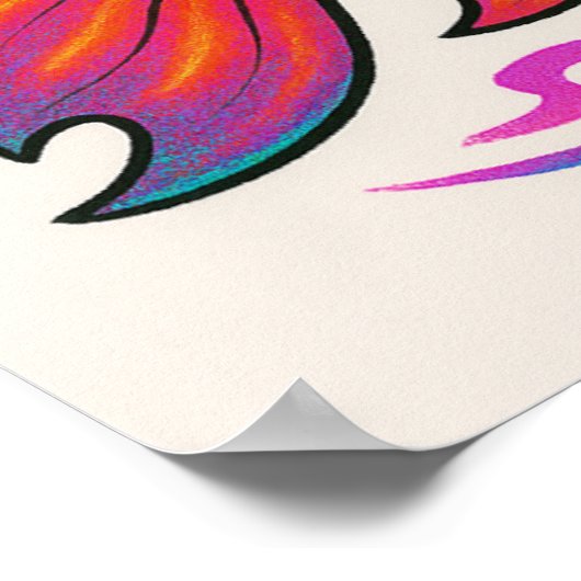 Weltraumkatze-Riesenplakat Poster (Ecke)