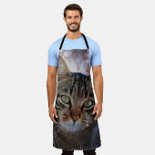 Weltraumkatze Schürze (Getragen)
