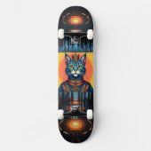 Weltraumkatze Skateboard (Vorderseite)
