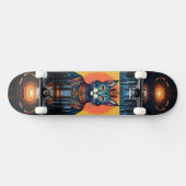 Weltraumkatze Skateboard (Horizontal)