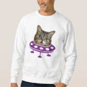 Weltraumkatze Sweatshirt (Vorderseite)