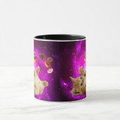 Weltraumkatze und die fliegenden Donuts Tasse (Zentrum)
