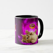 Weltraumkatze und die fliegenden Donuts Tasse (VorderseiteRechts)