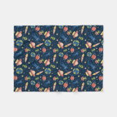 Weltraumkatzen Fleecedecke (Vorderseite (Horizontal))