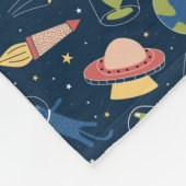Weltraumkatzen Fleecedecke (Ecke)