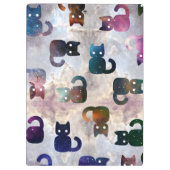 Weltraumkatzen | Galaxy Cat Klemmbrett (Rückseite)