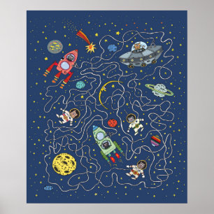 Weltraumkatzen Poster