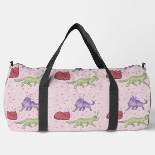 Weltraumkatzen Whimsical Space Cat Lustige Sci-Fi Duffle Bag