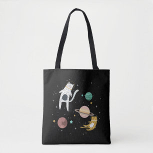 Weltraumkitt und Planet Tasche