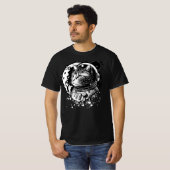 Weltraumkitty mit dem Mond. Astronaut T-Shirt (Vorne ganz)