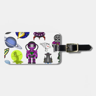 Weltraumklammer Außerirdische Gepäckanhänger