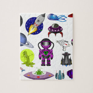Weltraumklammer Außerirdische Puzzle