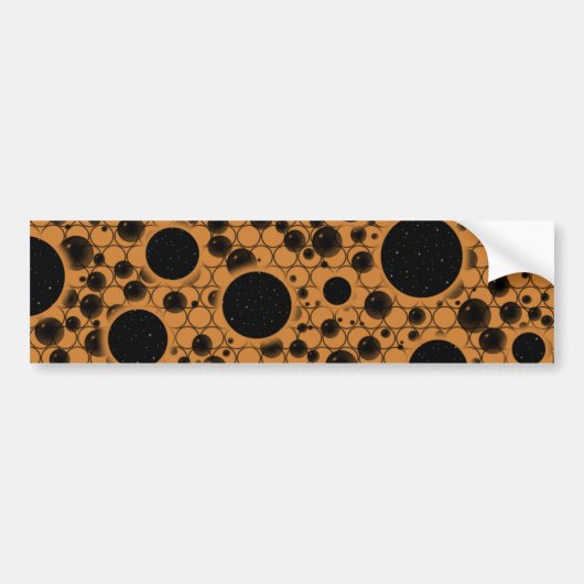 Weltraumknobelpunkte - Bronze Autoaufkleber (Vorne)