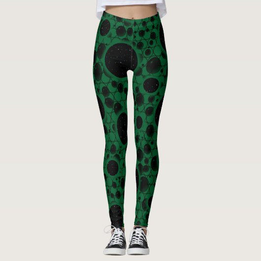 Weltraumknochen - Wald Leggings (Vorderseite)