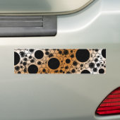 Weltraumknochen - Weiß/Bronze Autoaufkleber (Auf Auto)