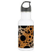 Weltraumknochen - Weiß/Bronze Edelstahlflasche (Vorderseite)