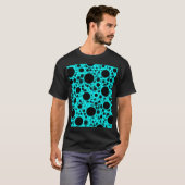 Weltraumknochenpunkte - Cyan T-Shirt (Vorne ganz)