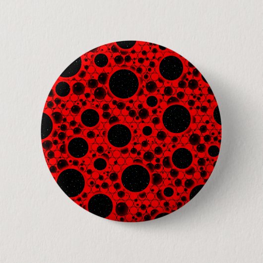 Weltraumknochenpunkte - Rot Button (Vorderseite)