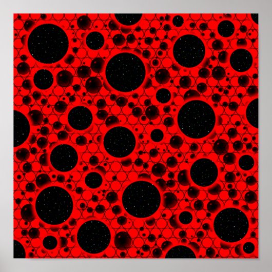 Weltraumknochenpunkte - Rot Poster (Vorne)