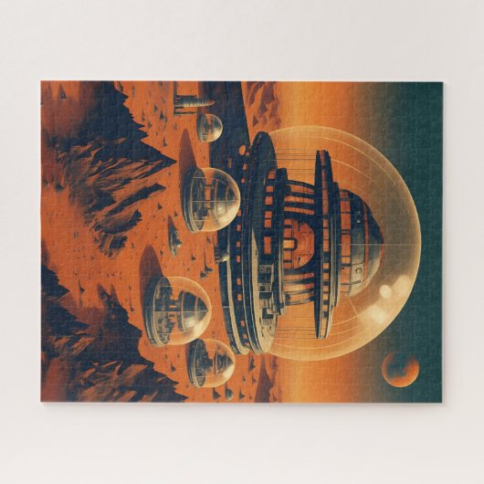 Weltraumkolonie Puzzle (Horizontal)