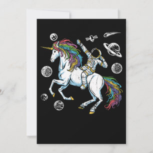 Weltraumkosmonaut Fantasy Animal Unicorn Geschenk Save The Date