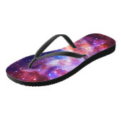 Weltraumkosmos Sommerflip Flops Badesandalen (Schrägansicht)