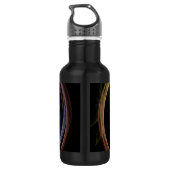 Weltraumkreise Edelstahlflasche (Rückseite)